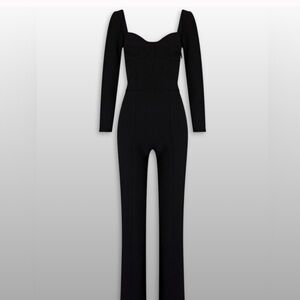 A.L.C. Elegant Black Long-Sleeve Jumpsuit
